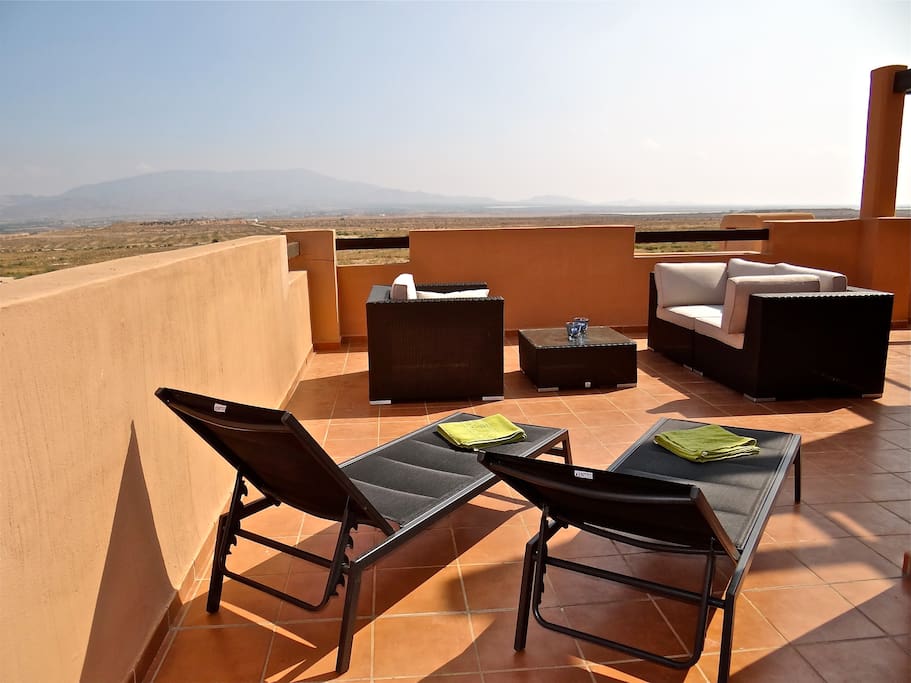 The terrace