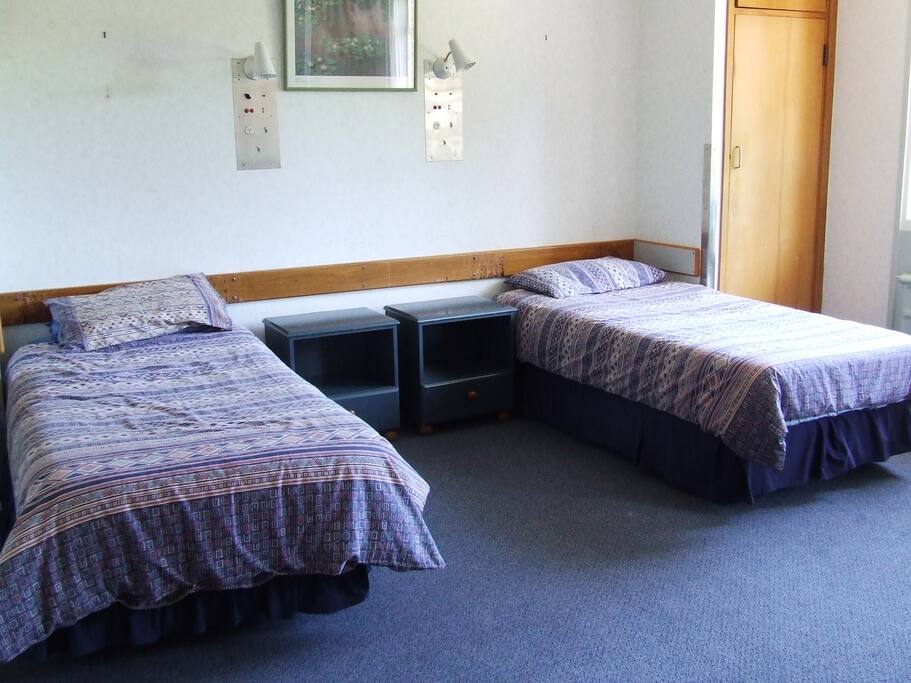 Shared room with single beds