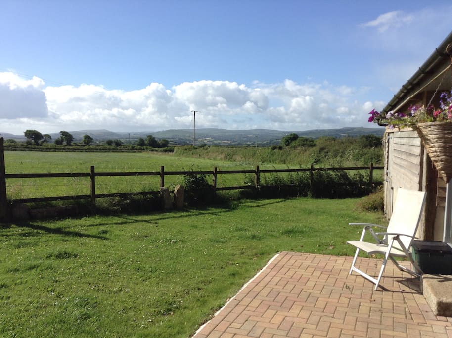 View from the front of the barn