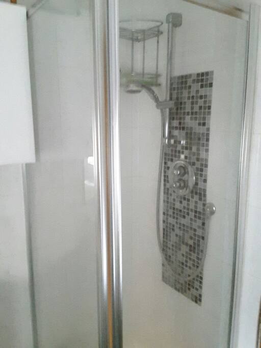 Shower in family bathroom