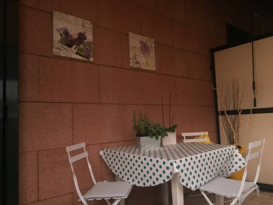 The terrace
