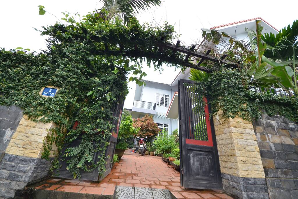 Front gate of the villa