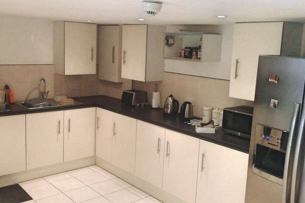large communal kitchen