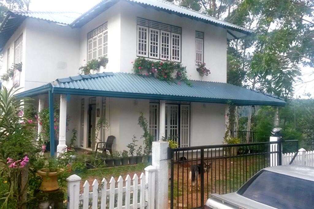 front view of the house