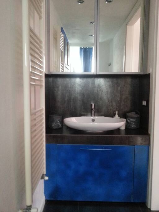 il bagno funzionale con la doccia spaziosissima