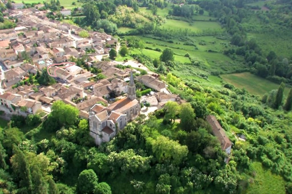 Le village vu du ciel