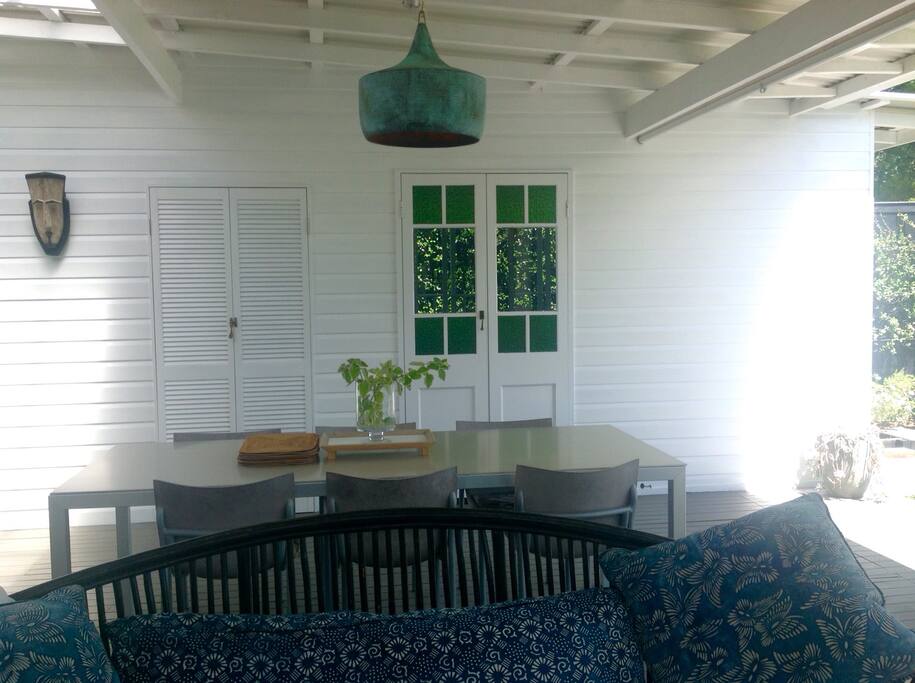 Bedroom entrance & outdoor living area