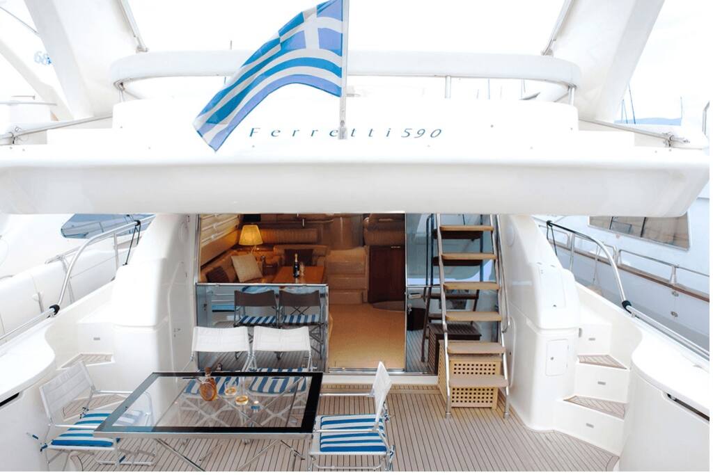 Ferreti 59 Fly Bridge.