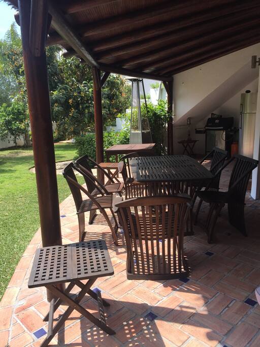 Terrace and BBQ area
