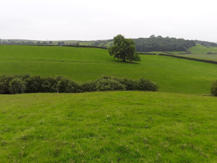 Stunning views over beautiful countryside.