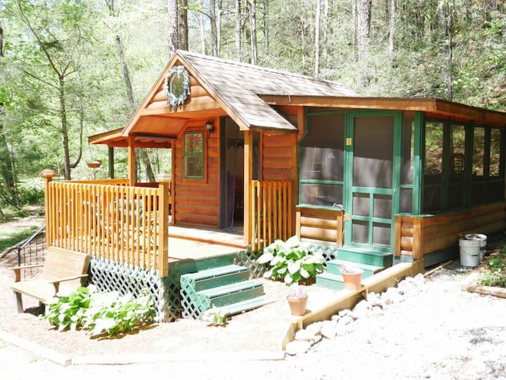 The Cove Camping Cottage Cabins for Rent in Hendersonville, North