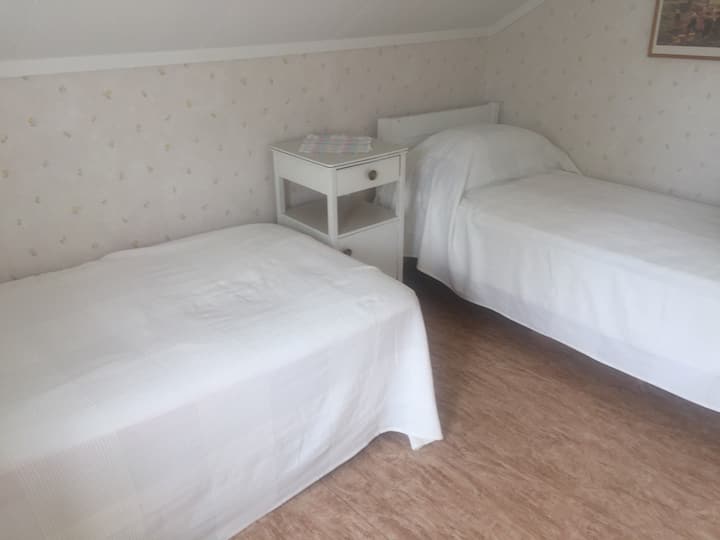 Spálňa s jednolôžkovými posteľami