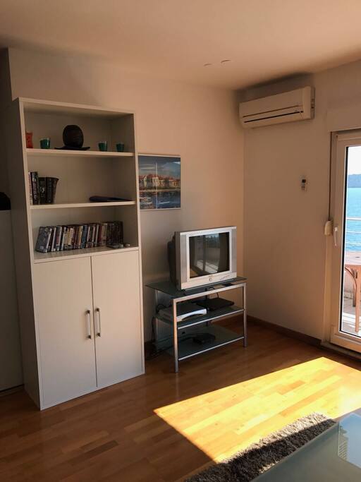TV and Book Shelf