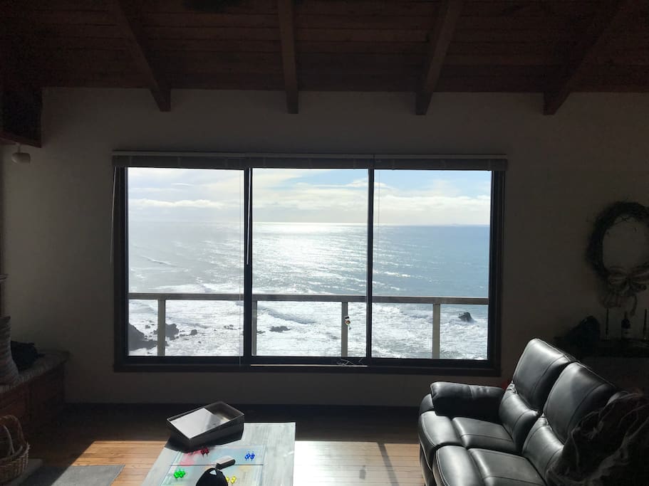 Your oceanfront view from the living room.