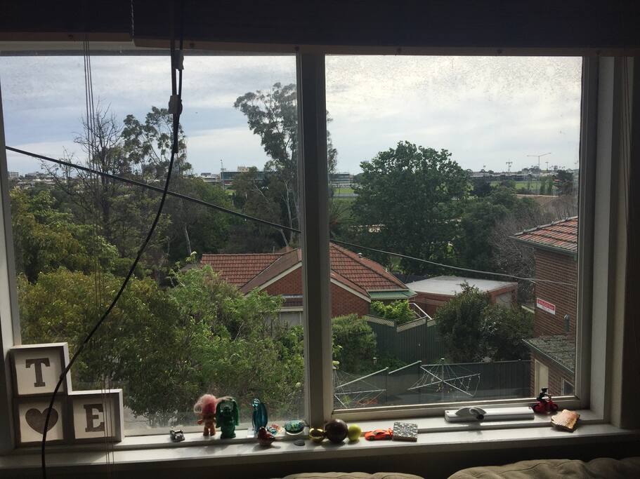 View from the lounge room while on our comfy couch