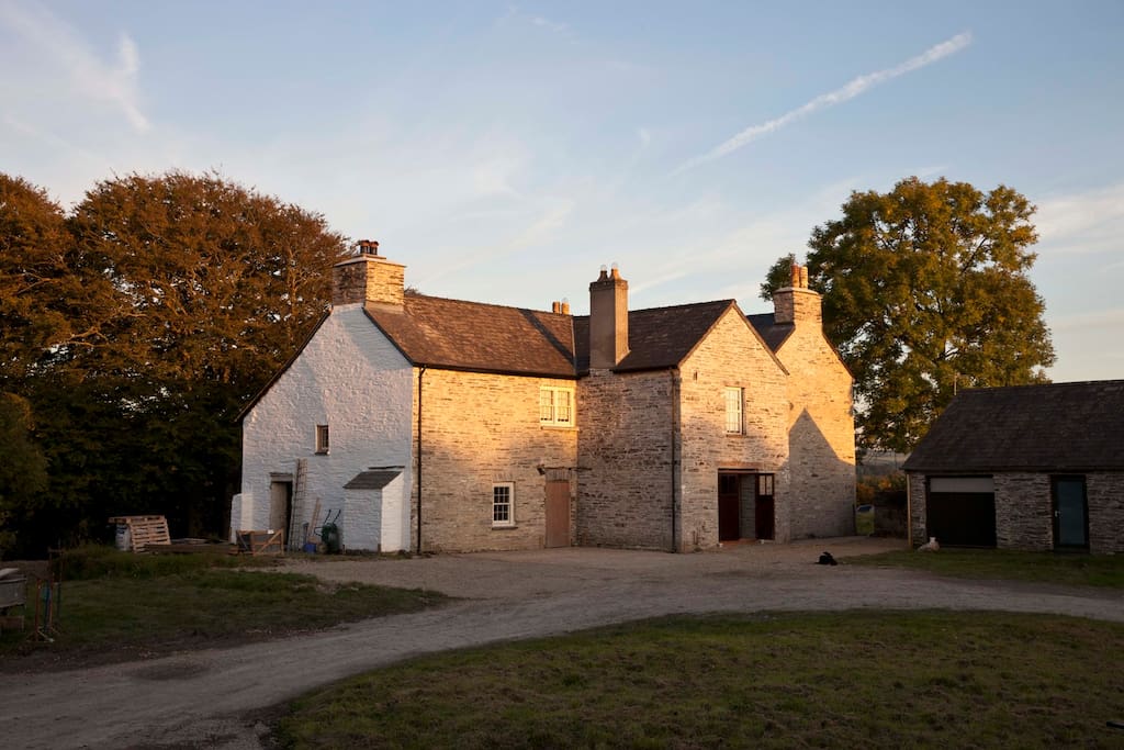 The Farmhouse exterior. This is the main entrance to the house.