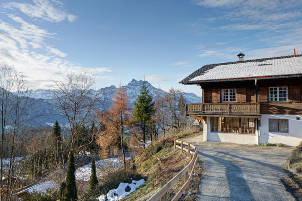 Side view of Chalet