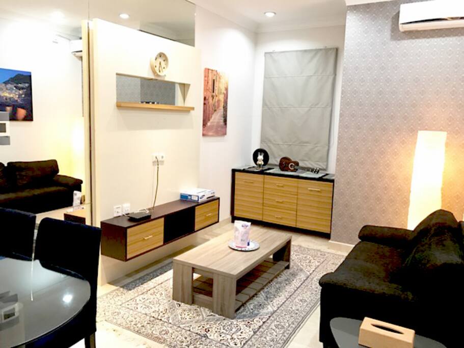 Extra TV can be affixed for long-term stay with extra charge. Good lighting systems can be set to dim or bright ambiance.
