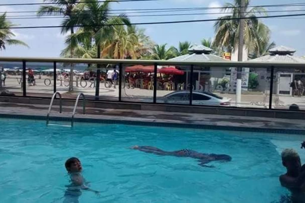 vista da piscina