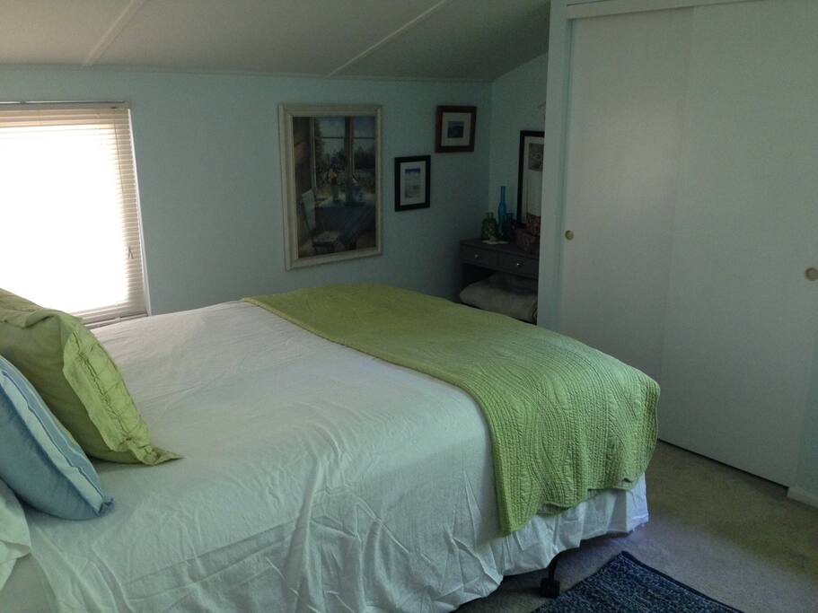 Queen sized comfort and privacy.
