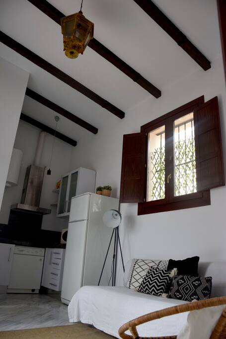 Kitchen and living room