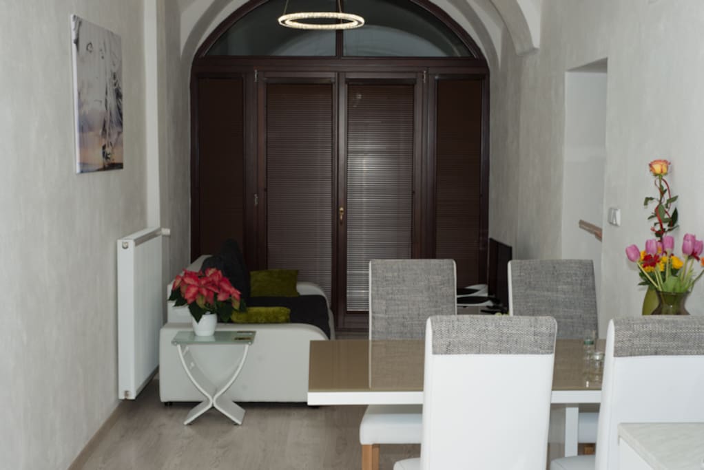 Dinning Area and Livingroom.