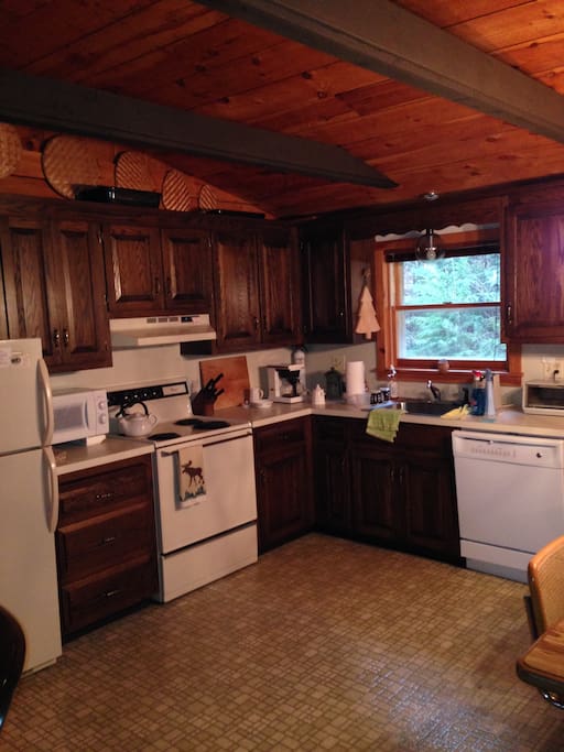 Fully applianced kitchen. Dishwasher and disposal.