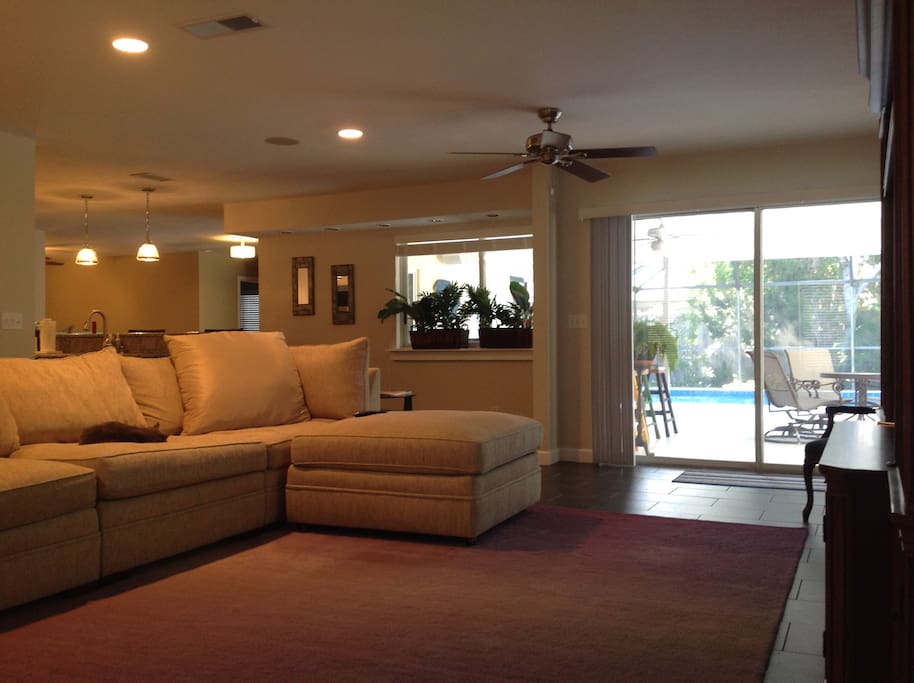 Large open living room