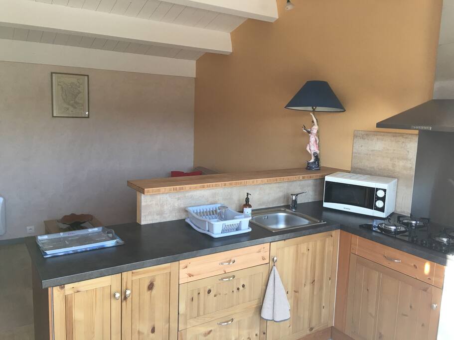 Cuisine ouverte sur salon