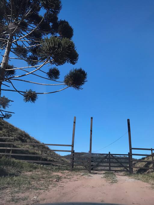Chegada do sítio