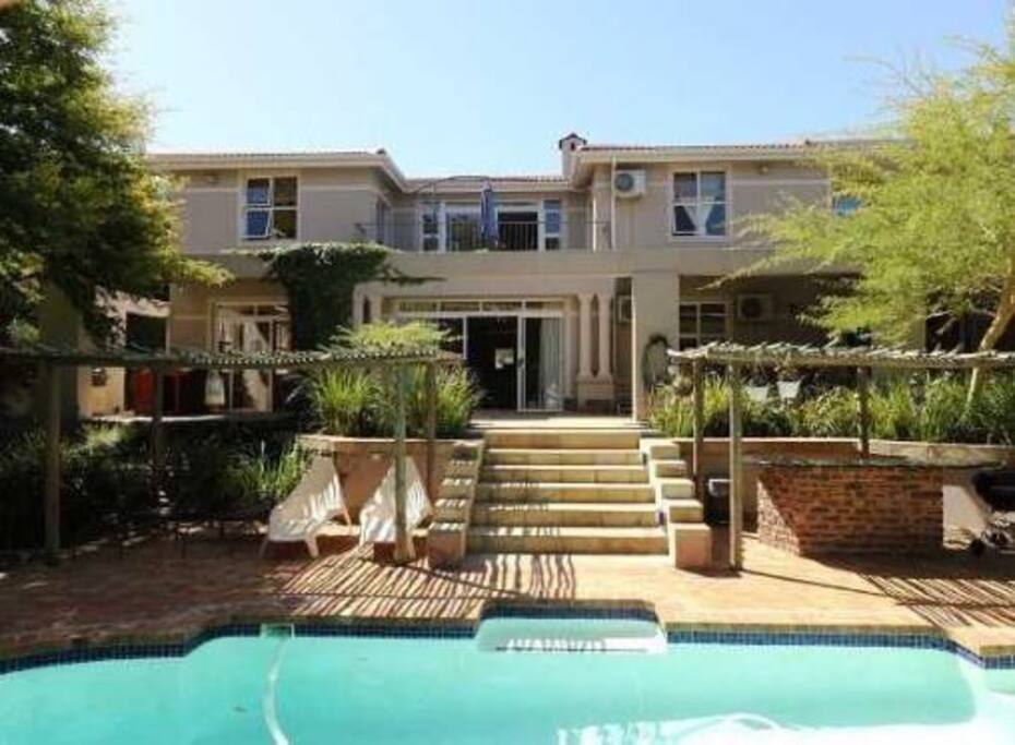 rear of home