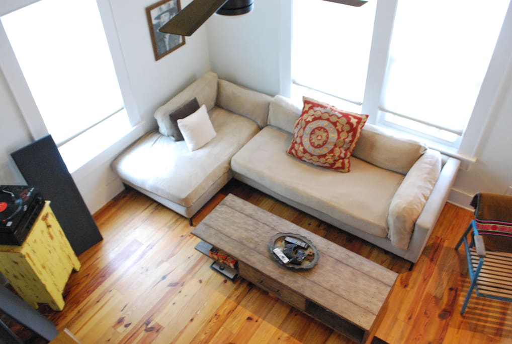 View from the loft! Hangout in the loft or in the comfy inviting common room.