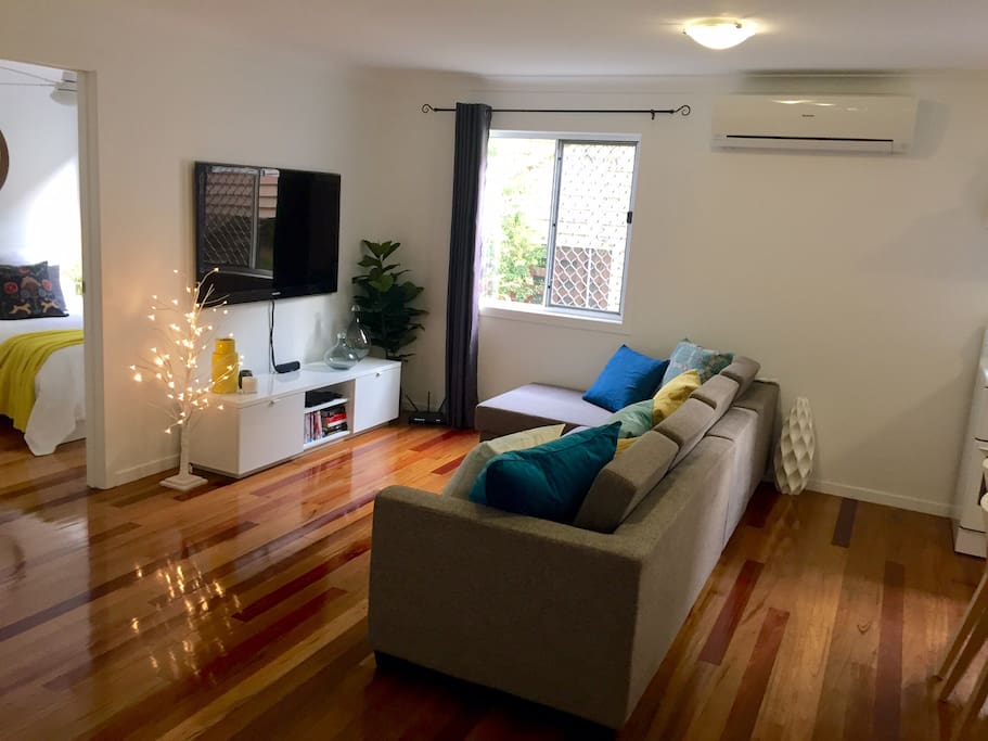 Lounge Room, with Large plasma screen tv, netflix connection, DVD player and DVD's.