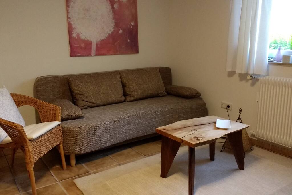 Wohnbereich mit Schlafsofa