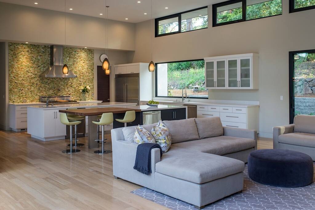 Comfortable couch for socializing and watching TV