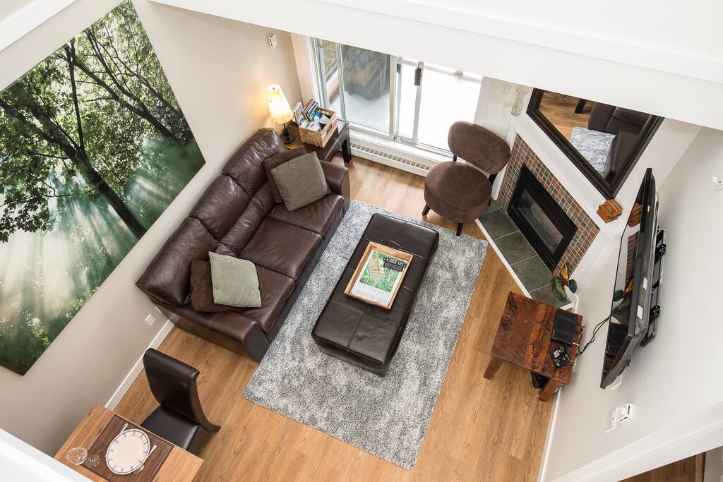 View to Living Room from the Loft