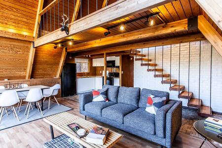 Mid Century Modern A Frame Loft Up In The Trees Cabins For Rent