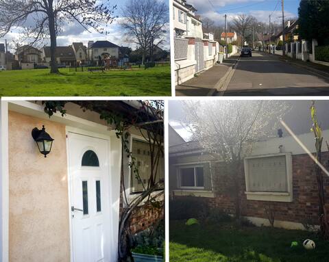Quiet house near train station + Versailles in 10 minutes