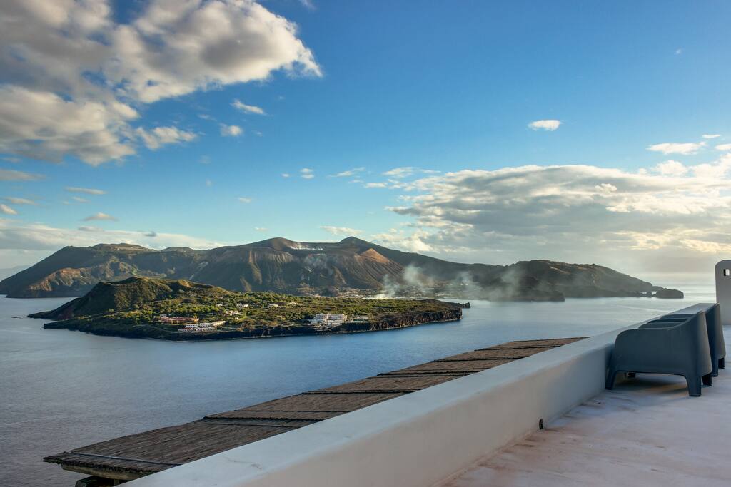 Vulcano Island view from patio