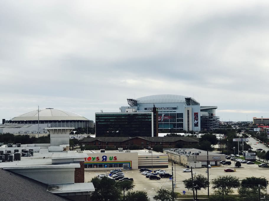 Proximity to NRG Stadium as seen from top of complex