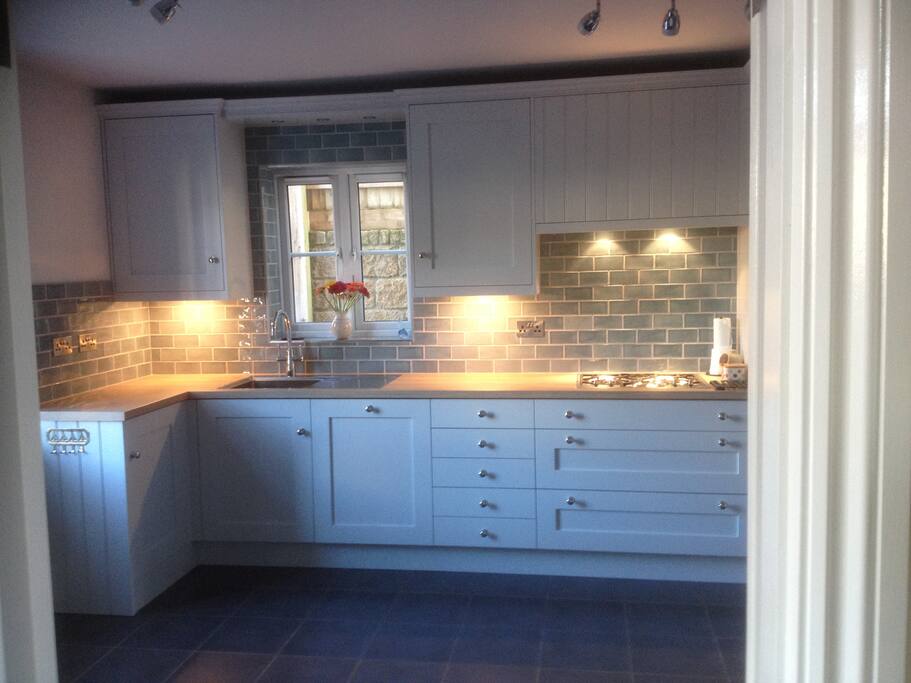 Our fabulous kitchen where your breakfast will be prepared .