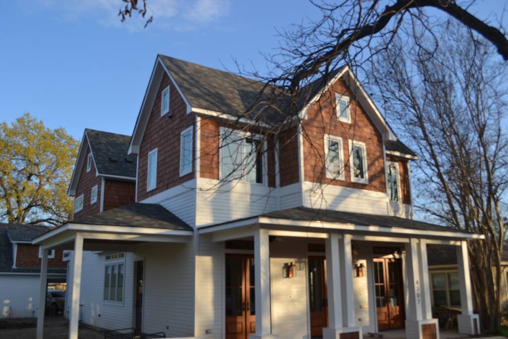 North side of house