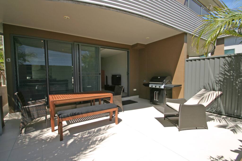 Spacious patio