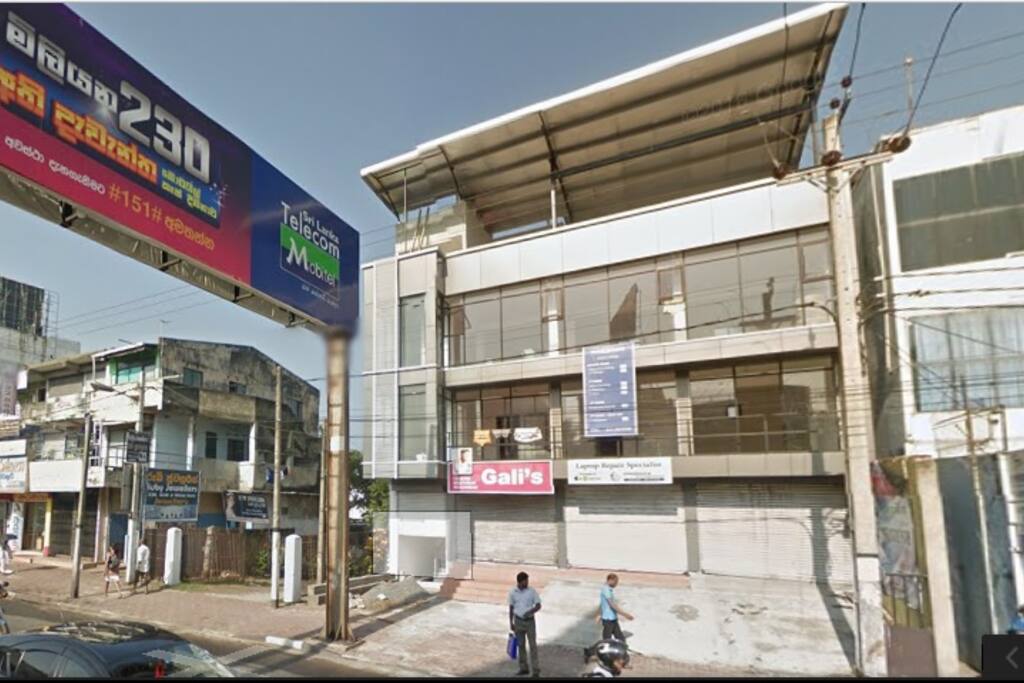 This is the building, but we are in the basement garden. Its secured 24hrs with a security service.