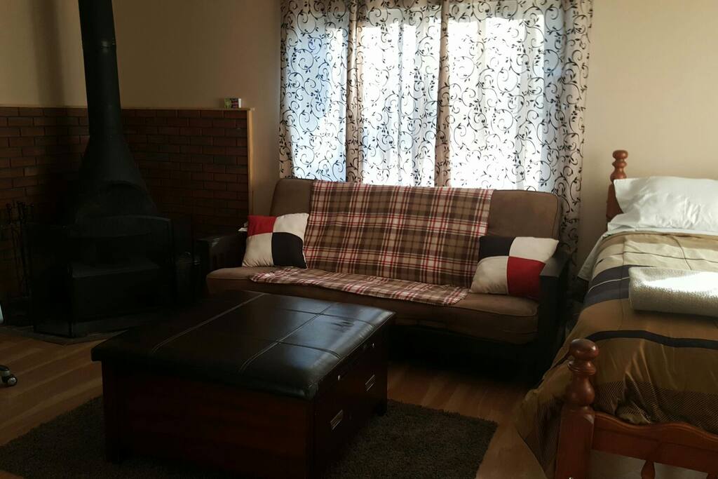 Relax in front of the TV. Cable with HBO and very fast Internet.