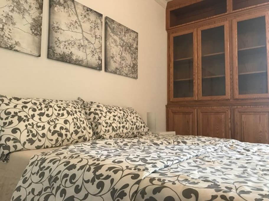 Very clean sheets. We always make sure to wash all sheets and blankets for every single one of our guests.
