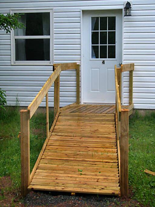 Ramp to this unit (on south-east side)