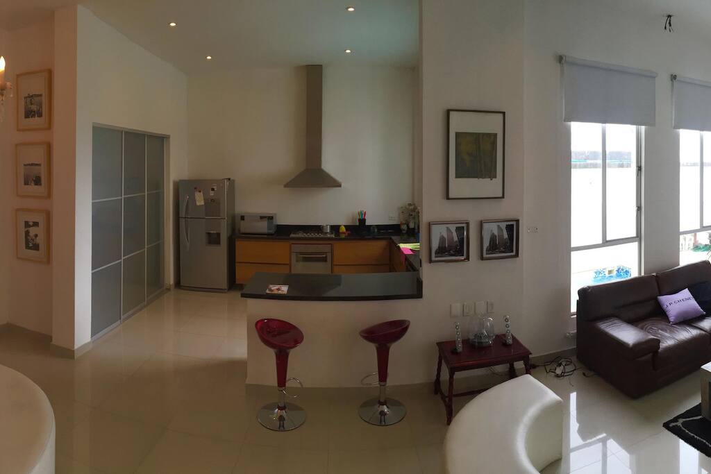 Zona social-cocina-sala de netflix