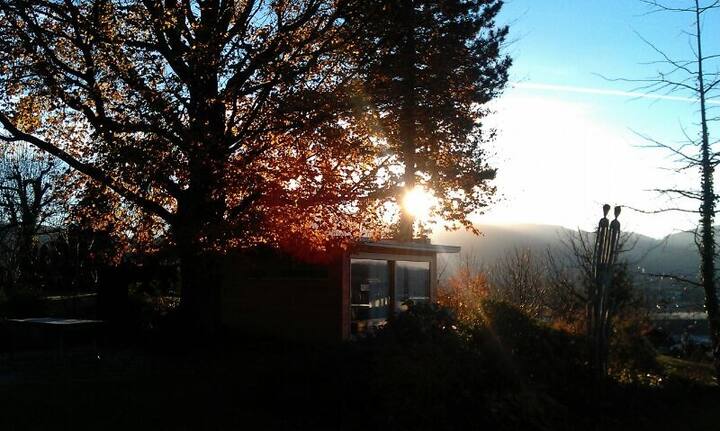 Tiny house with far-reaching views