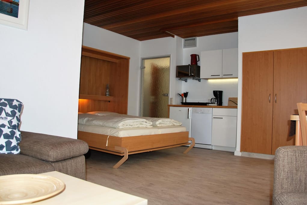 Nige Wark Ferienappartements Whg 36, Duhnen, Wohn / Schlafraum